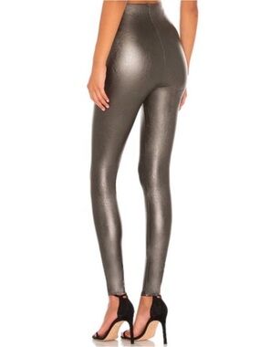 Commando Perfect Control Faix Leather Leggings - Pewter